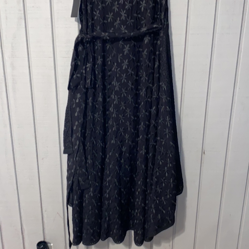 Boston Proper Black High-Low V-Neck Dress Size 14 NWT - Picture 3 of 8